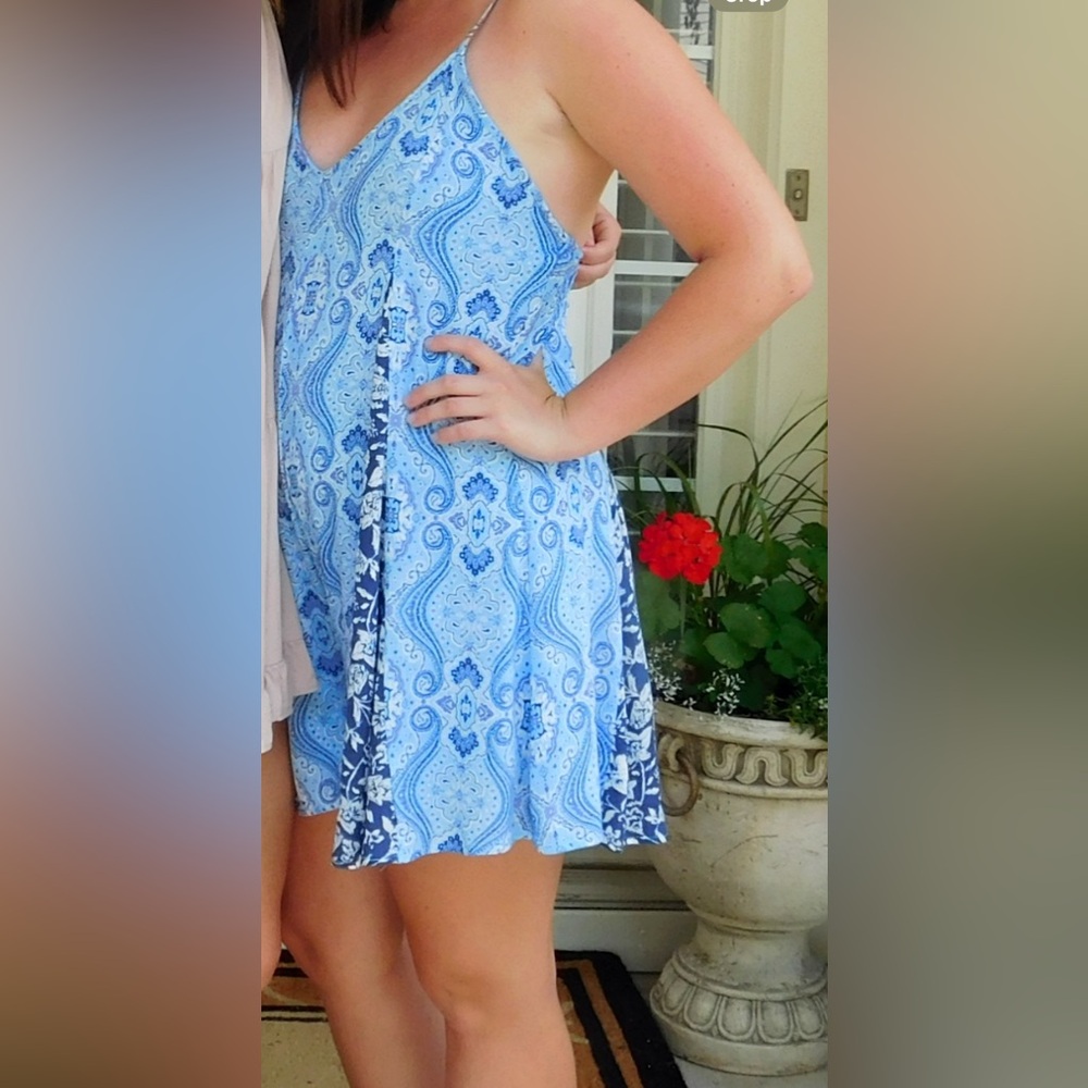 Blue patterned romper - Picture 3 of 5